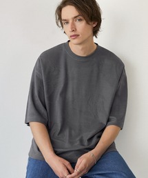 EMMA CLOTHES | ジャガードアブストラクト/リーフ ルーズS/Sカットソー EMMA CLOTHES 2024SS(Tシャツ/カットソー)