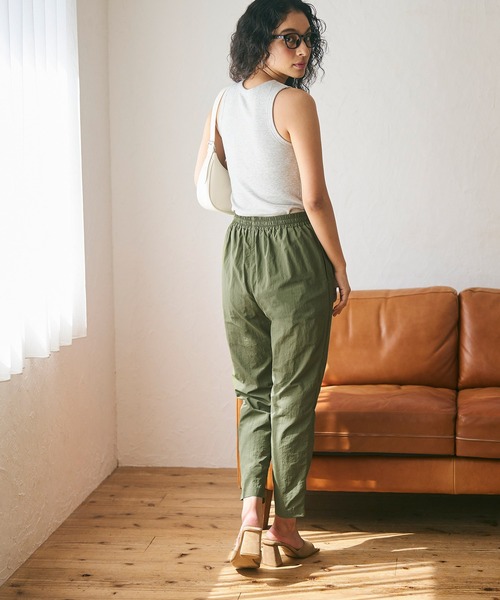coca(coca)(コカ)の「イージーテーパードパンツ/撥水加工(その他パンツ・レディース・ブラック/カーキ・M/L)」の6枚目の写真
