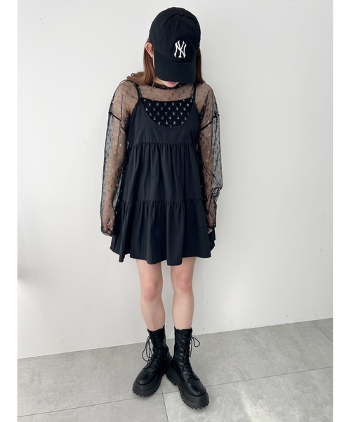 WC(ダブル シー)の「スターチュールシアートップス(Tシャツ/カットソー・レディース・ブラック/ホワイト・FREE)」の12枚目の写真