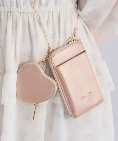 muguet（ミュゲ）の「マルチチェーンポシェット / ウォレットバッグ（ショルダーバッグ・レディース・ブラック/ゴールド/アイボリー/ピンクベージュ/ピンクゴールド・FREE）」の5枚目の写真