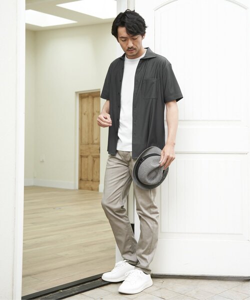 ikka（イッカ）の「【雑誌MonoMax5月号掲載】接触冷感チェック5ポケットパンツ【接触冷感】「小泉孝太郎さん着用モデル」（その他パンツ・メンズ・ネイビー/チャコール/ベージュ・M/L/S/XL）」の12枚目の写真