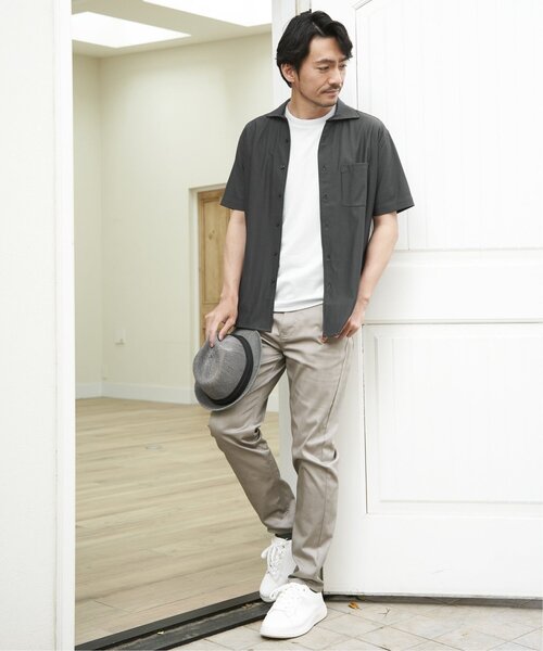 ikka（イッカ）の「【雑誌MonoMax5月号掲載】接触冷感チェック5ポケットパンツ【接触冷感】「小泉孝太郎さん着用モデル」（その他パンツ・メンズ・ネイビー/チャコール/ベージュ・M/L/S/XL）」の14枚目の写真