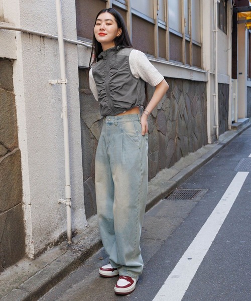 3.3 Field Trip （3.3フィールドトリップ）の「3.3 Field Trip／シャーリングショートジャケットベスト 2105737（ベスト・レディース・ベージュ/グレー・FREE）」の9枚目の写真