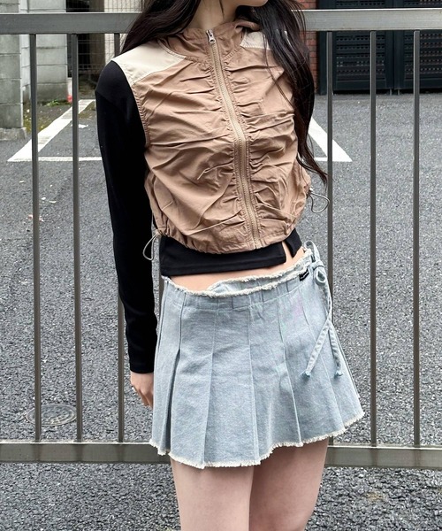 3.3 Field Trip （3.3フィールドトリップ）の「3.3 Field Trip／シャーリングショートジャケットベスト 2105737（ベスト・レディース・ベージュ/グレー・FREE）」の18枚目の写真