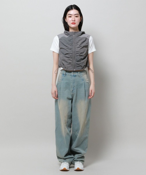 3.3 Field Trip （3.3フィールドトリップ）の「3.3 Field Trip／シャーリングショートジャケットベスト 2105737（ベスト・レディース・ベージュ/グレー・FREE）」の20枚目の写真