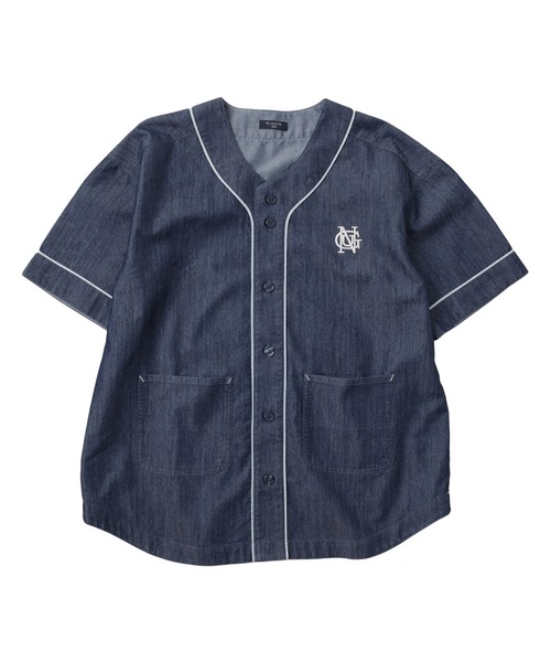 GLAZOS（グラソス）の「【接触冷感】【セットアップ対応】デニム・ノーカラーシャツ（シャツ/ブラウス・キッズ・ライトブルー/インディゴブルー・170cm/160cm/150cm/140cm）」の15枚目の写真