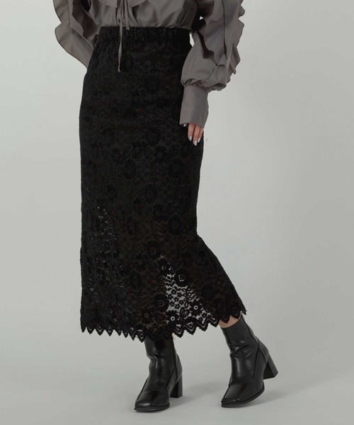 レースIラインスロングカート（スカート）｜Jeudi（ジュディ）