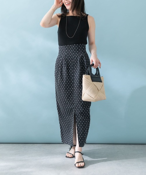 URBAN RESEARCH ROSSO WOMEN(アーバンリサーチ ロッソ)の「コクーンスリットスカート(スカート・レディース・ブラック系その他/ブラウン系その他・38/36)」の3枚目の写真