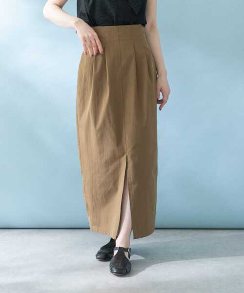 URBAN RESEARCH ROSSO WOMEN(アーバンリサーチ ロッソ)の「コクーンスリットスカート(スカート・レディース・ブラック系その他/ブラウン系その他・38/36)」の7枚目の写真