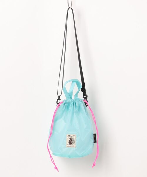 Donnaruma(ドンナルンマ)の「「COBMASTER」ポーチとしてもバッグとしても使えるコーデュラナイロンの巾着型バッグ(ショルダーバッグ・レディース・サックスブルー/ホワイト/ベージュ・FREE)」の3枚目の写真