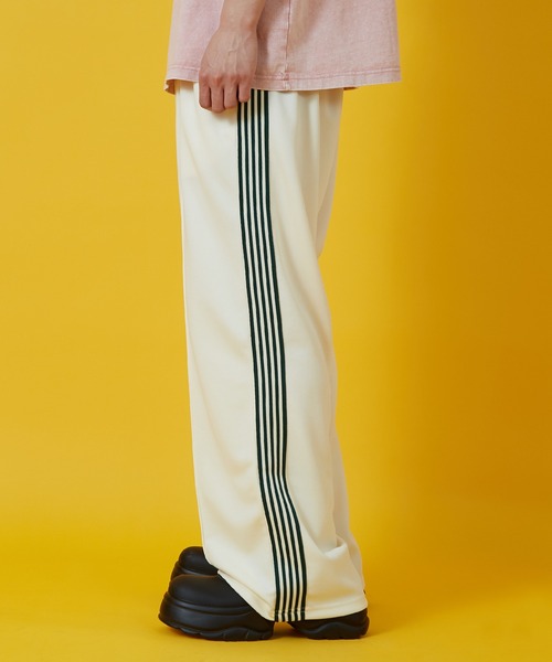 SIDEWAY STANCE（サイドウェイスタンス）の「【SIDEWAY STANCE】ラインジャージ ワイド トラックパンツ（その他パンツ・メンズ・ダークブラウン/ラベンダー/ストライプ/ブラック/グレー/ホワイト/ネイビー・SMALL/MEDIUM/LARGE）」の9枚目の写真