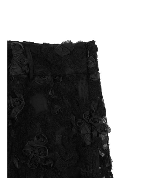 Ameri（アメリ）の「FLOWER MIX LACE SHEER SKIRT（スカート