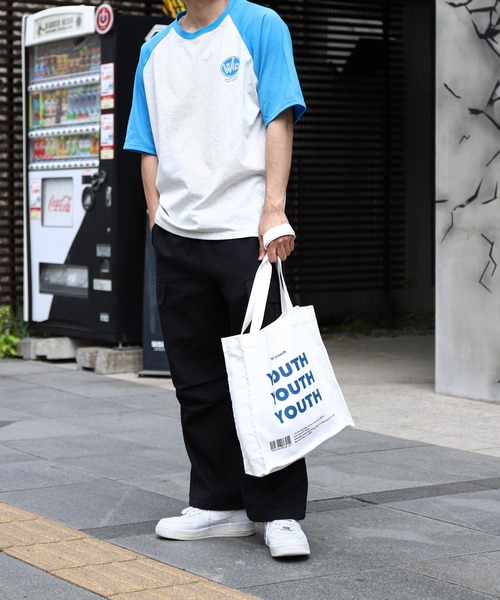 ZIP FIVE(ジップファイブ)の「【ZIP FIVE】ハーフスリーブ ビッグシルエット 左胸ワンポイント ラグラン Tシャツ(Tシャツ/カットソー・メンズ・ホワイト×ブラック/アイボリー系/ホワイト×ネイビー/オートミール・MEDIUM/LARGE)」の15枚目の写真