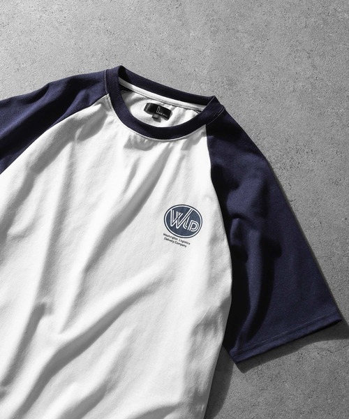 ZIP FIVE(ジップファイブ)の「【ZIP FIVE】ハーフスリーブ ビッグシルエット 左胸ワンポイント ラグラン Tシャツ(Tシャツ/カットソー・メンズ・ホワイト×ブラック/アイボリー系/ホワイト×ネイビー/オートミール・MEDIUM/LARGE)」の20枚目の写真