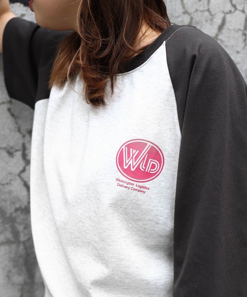 ZIP FIVE(ジップファイブ)の「【ZIP FIVE】ハーフスリーブ ビッグシルエット 左胸ワンポイント ラグラン Tシャツ(Tシャツ/カットソー・メンズ・ホワイト×ブラック/アイボリー系/ホワイト×ネイビー/オートミール・MEDIUM/LARGE)」の17枚目の写真