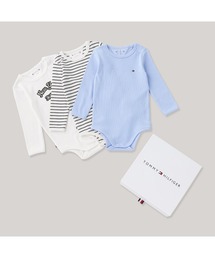 TOMMY HILFIGER（トミーヒルフィガー）の「BABY リブボディ 3パックギフト（ロンパース）」