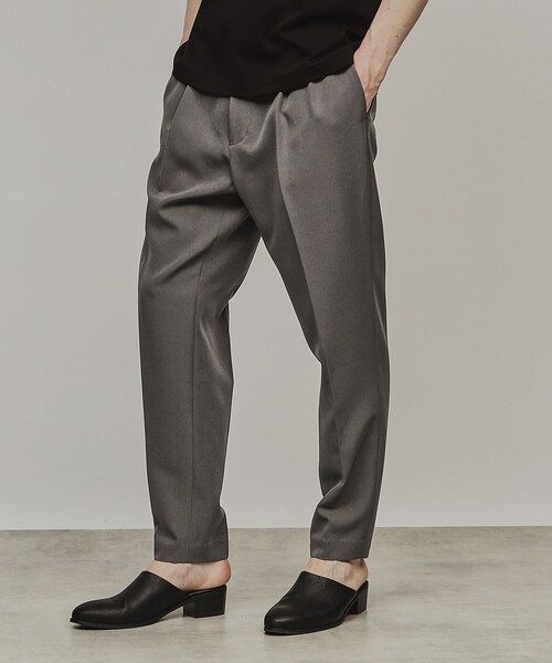tk.TAKEO KIKUCHI（ティーケータケオキクチ）の「◆360度ストレッチワイドテーパードパンツ（スラックス・メンズ・グレー/ブルー/ブラック/ダークブラウン・04/01/02/03）」の6枚目の写真
