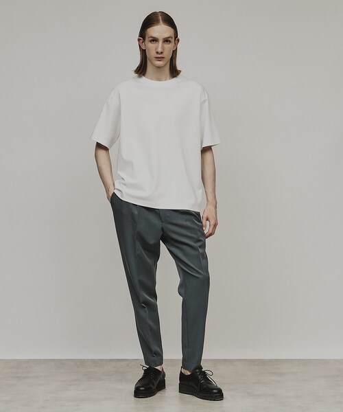 tk.TAKEO KIKUCHI（ティーケータケオキクチ）の「◆360度ストレッチワイドテーパードパンツ（スラックス・メンズ・グレー/ブルー/ブラック/ダークブラウン・04/01/02/03）」の19枚目の写真