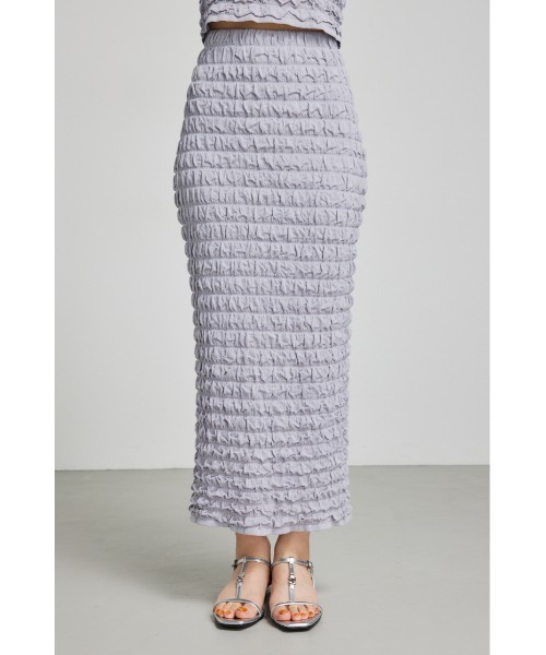 rienda（リエンダ）の「ポップコーンニットスカート 夏服 秋服（スカート・レディース・ピンク/ホワイト/ブルー/ブラック・FREE）」の15枚目の写真