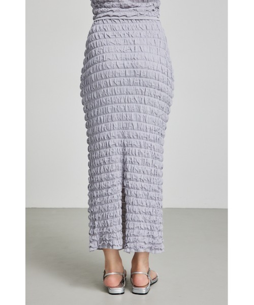 rienda（リエンダ）の「ポップコーンニットスカート 夏服 秋服（スカート・レディース・ピンク/ホワイト/ブルー/ブラック・FREE）」の17枚目の写真