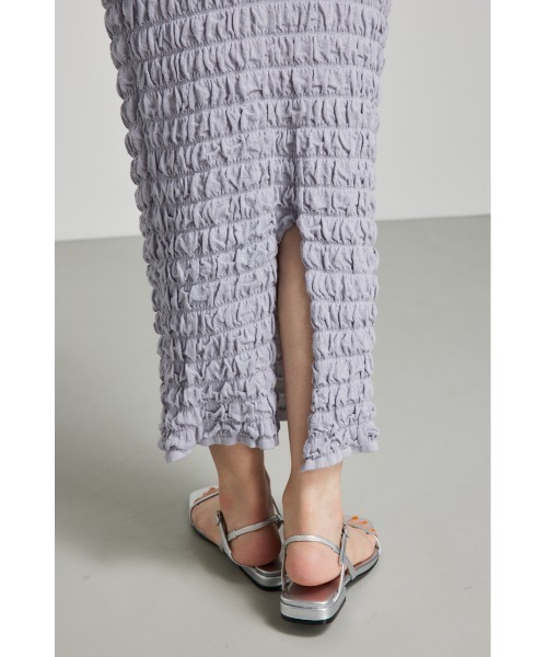 rienda（リエンダ）の「ポップコーンニットスカート 夏服 秋服（スカート・レディース・ピンク/ホワイト/ブルー/ブラック・FREE）」の19枚目の写真