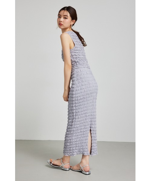 rienda（リエンダ）の「ポップコーンニットスカート 夏服 秋服（スカート・レディース・ピンク/ホワイト/ブルー/ブラック・FREE）」の13枚目の写真