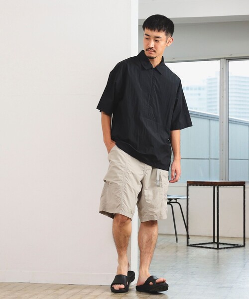 B:MING by BEAMS(ビーミングバイビームス)の「B:MING by BEAMS / ランド アンド ウォーター 撥水ナイロン プルオーバー シャツ(シャツ/ブラウス・メンズ・ブラック/ブルー系その他・SMALL/X-LARGE/LARGE/MEDIUM)」の5枚目の写真