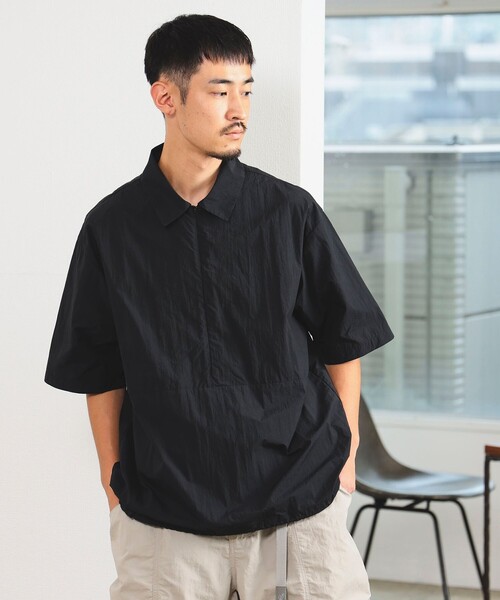B:MING by BEAMS(ビーミングバイビームス)の「B:MING by BEAMS / ランド アンド ウォーター 撥水ナイロン プルオーバー シャツ(シャツ/ブラウス・メンズ・ブラック/ブルー系その他・SMALL/X-LARGE/LARGE/MEDIUM)」の21枚目の写真