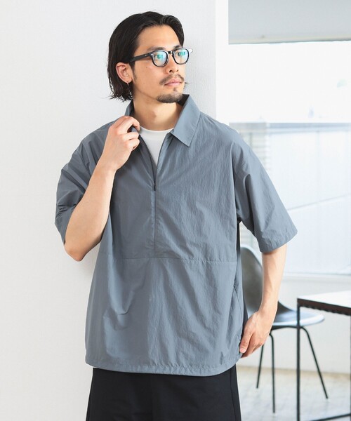B:MING by BEAMS(ビーミングバイビームス)の「B:MING by BEAMS / ランド アンド ウォーター 撥水ナイロン プルオーバー シャツ(シャツ/ブラウス・メンズ・ブラック/ブルー系その他・SMALL/X-LARGE/LARGE/MEDIUM)」の13枚目の写真