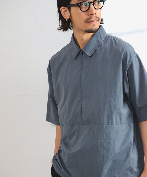 B:MING by BEAMS(ビーミングバイビームス)の「B:MING by BEAMS / ランド アンド ウォーター 撥水ナイロン プルオーバー シャツ(シャツ/ブラウス・メンズ・ブラック/ブルー系その他・SMALL/X-LARGE/LARGE/MEDIUM)」の12枚目の写真