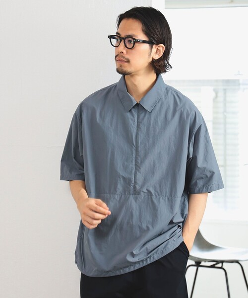 B:MING by BEAMS(ビーミングバイビームス)の「B:MING by BEAMS / ランド アンド ウォーター 撥水ナイロン プルオーバー シャツ(シャツ/ブラウス・メンズ・ブラック/ブルー系その他・SMALL/X-LARGE/LARGE/MEDIUM)」の9枚目の写真