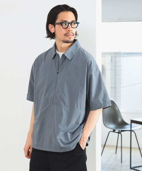 B:MING by BEAMS(ビーミングバイビームス)の「B:MING by BEAMS / ランド アンド ウォーター 撥水ナイロン プルオーバー シャツ(シャツ/ブラウス・メンズ・ブラック/ブルー系その他・SMALL/X-LARGE/LARGE/MEDIUM)」の7枚目の写真