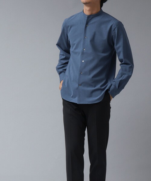NOLLEY'S goodman（ノーリーズグッドマン）の「【ACTIVE SECT】《限定展開 / 速乾 / 防シワ》”ALL TIME DRY” スリムバンドカラーシャツ（シャツ/ブラウス・メンズ・サックスブルー/ダークネイビー/ベージュ/ブラック・S/XL/L/M）」の17枚目の写真