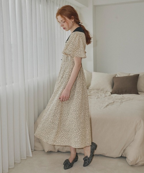 n*い様 ハートドットワンピース idem（イデム）の「cutie heart dot onepiece/ハートドット