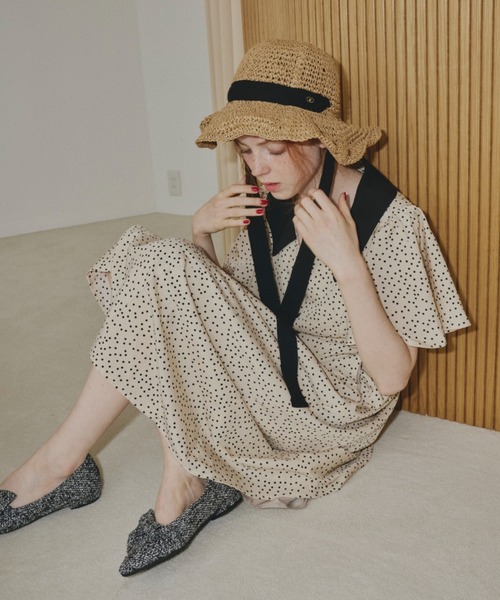 idem（イデム）の「cutie heart dot onepiece/ハートドットワンピース