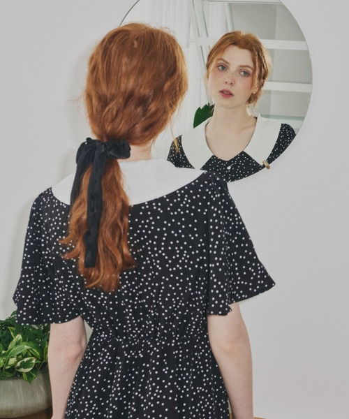 idem（イデム）の「cutie heart dot onepiece/ハートドット