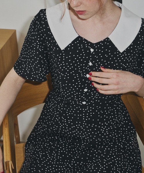 idem（イデム）の「cutie heart dot onepiece/ハートドット