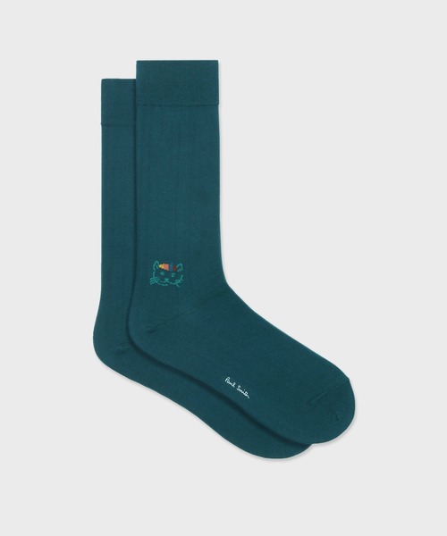 Paul Smith(ポールスミス)の「アーティストストライプ キャット ソックス / 240608 DRO(ソックス/靴下・メンズ・ダークグリーン/ブラック/ネイビー・25-27)」の3枚目の写真
