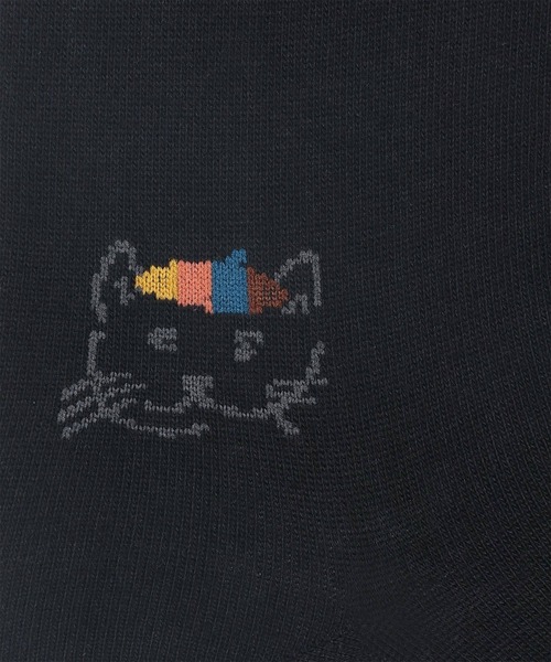 Paul Smith(ポールスミス)の「アーティストストライプ キャット ソックス / 240608 DRO(ソックス/靴下・メンズ・ダークグリーン/ブラック/ネイビー・25-27)」の5枚目の写真