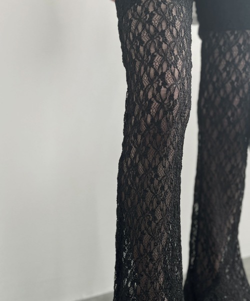 セール】【ZOZO限定カラー有】レースフレアパンツ／lace flare pants 