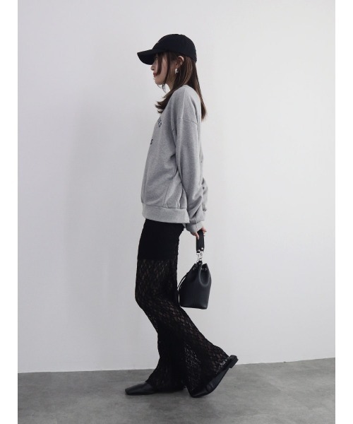 ZOZO限定カラー有】レースフレアパンツ／lace flare pants