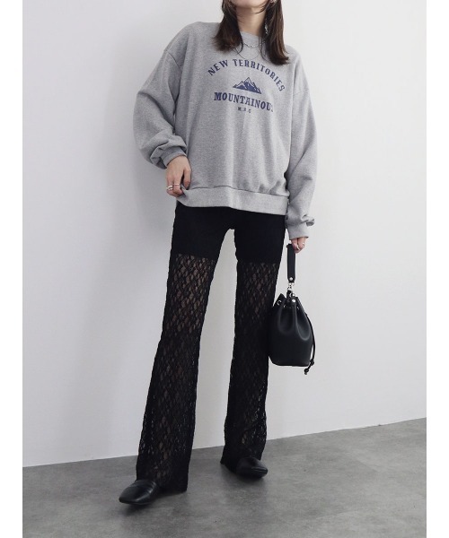 セール】【ZOZO限定カラー有】レースフレアパンツ／lace flare