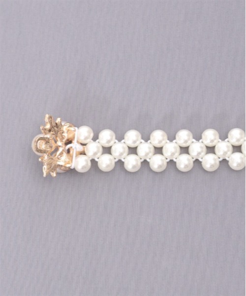 axes femme POETIQUE（アクシーズファムポエティック）の「パールゴムベルト（ベルト・レディース・シルバー/ゴールド・FREE）」の7枚目の写真