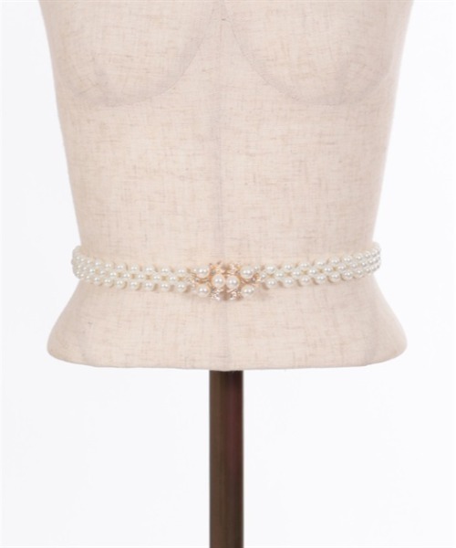 axes femme POETIQUE（アクシーズファムポエティック）の「パールゴムベルト（ベルト・レディース・シルバー/ゴールド・FREE）」の9枚目の写真