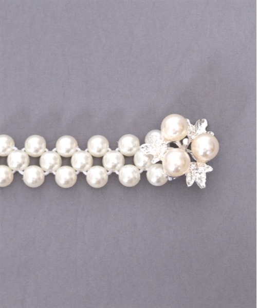 axes femme POETIQUE（アクシーズファムポエティック）の「パールゴムベルト（ベルト・レディース・シルバー/ゴールド・FREE）」の13枚目の写真