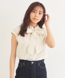 index | ギャザーボウタイブラウス【洗濯機洗い可】(シャツ/ブラウス)