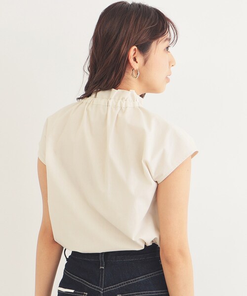 index（インデックス）の「◆ギャザーボウタイブラウス【洗濯機洗い可】（シャツ/ブラウス・レディース・オフホワイト/ライトブルー/ネイビー/ベージュ系その他7・40/38/42/36）」の13枚目の写真