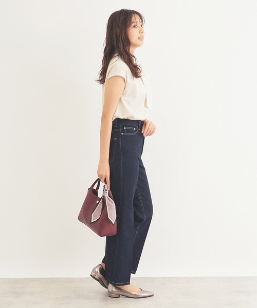 index（インデックス）の「◆ギャザーボウタイブラウス【洗濯機洗い可】（シャツ/ブラウス・レディース・オフホワイト/ライトブルー/ネイビー/ベージュ系その他7・40/38/42/36）」の15枚目の写真