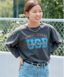 NOMBRE IMPAIR | 【予約】カレッジロゴプリント　8分袖TEE(Tシャツ/カットソー)