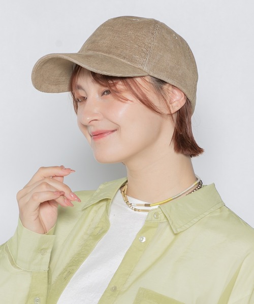 14+(イチヨンプラス)の「デニム風コーデュロイローキャップ(キャップ・レディース・ベージュ/ネイビー/ブルー/ブラック・MEDIUM)」の20枚目の写真